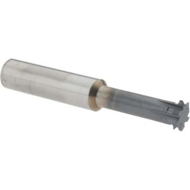 Accupro 3/8 3/8 Cut Diam, 0.072 Cut Width, 3/8 Shank, Solid Carbide Double-Angle Cutter AlTiN Finish, 6 Teeth, 2-1/2 ...